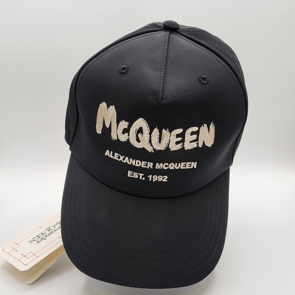 Alexander McQueen Graffiti Logo Hat NWT